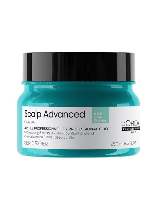 L'Orï¿½ï¿½al Professionnel Argilla 2 in 1 antiuntuosit avanzata del cuoio capelluto donna 250ml