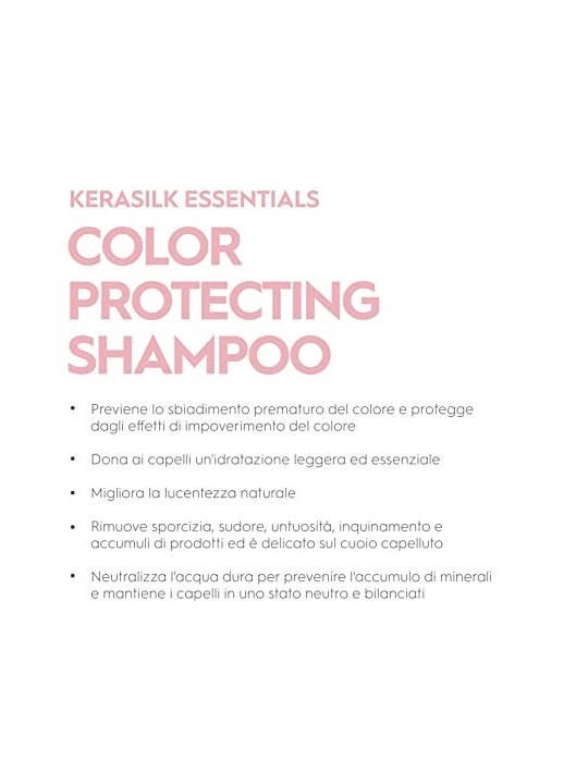 Shampoo Protettore del Colore Kerasilk ESSENTIALS 250ml Donna