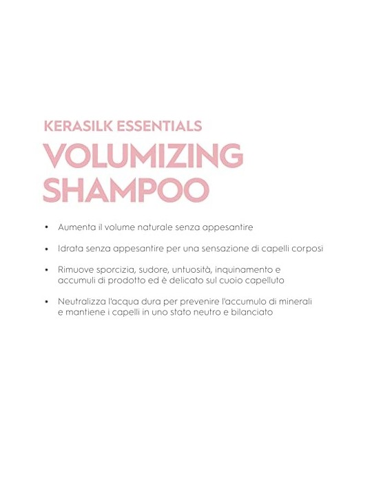 Shampoo Volumizzante Kerasilk ESSENTIALS 250ml per Donna
