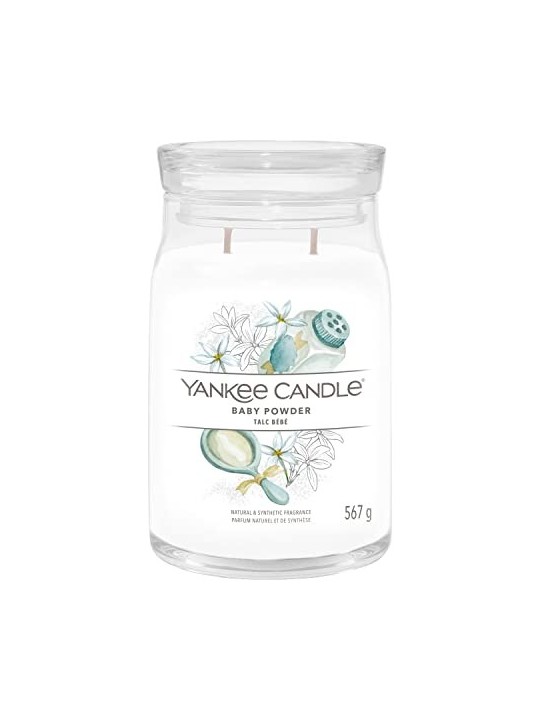 Yankee Candle Candela Profumata Signature Talco per Bambini unisex 567 0g