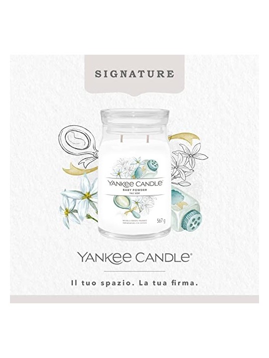 Yankee Candle Candela Profumata Signature Talco per Bambini unisex 567 0g
