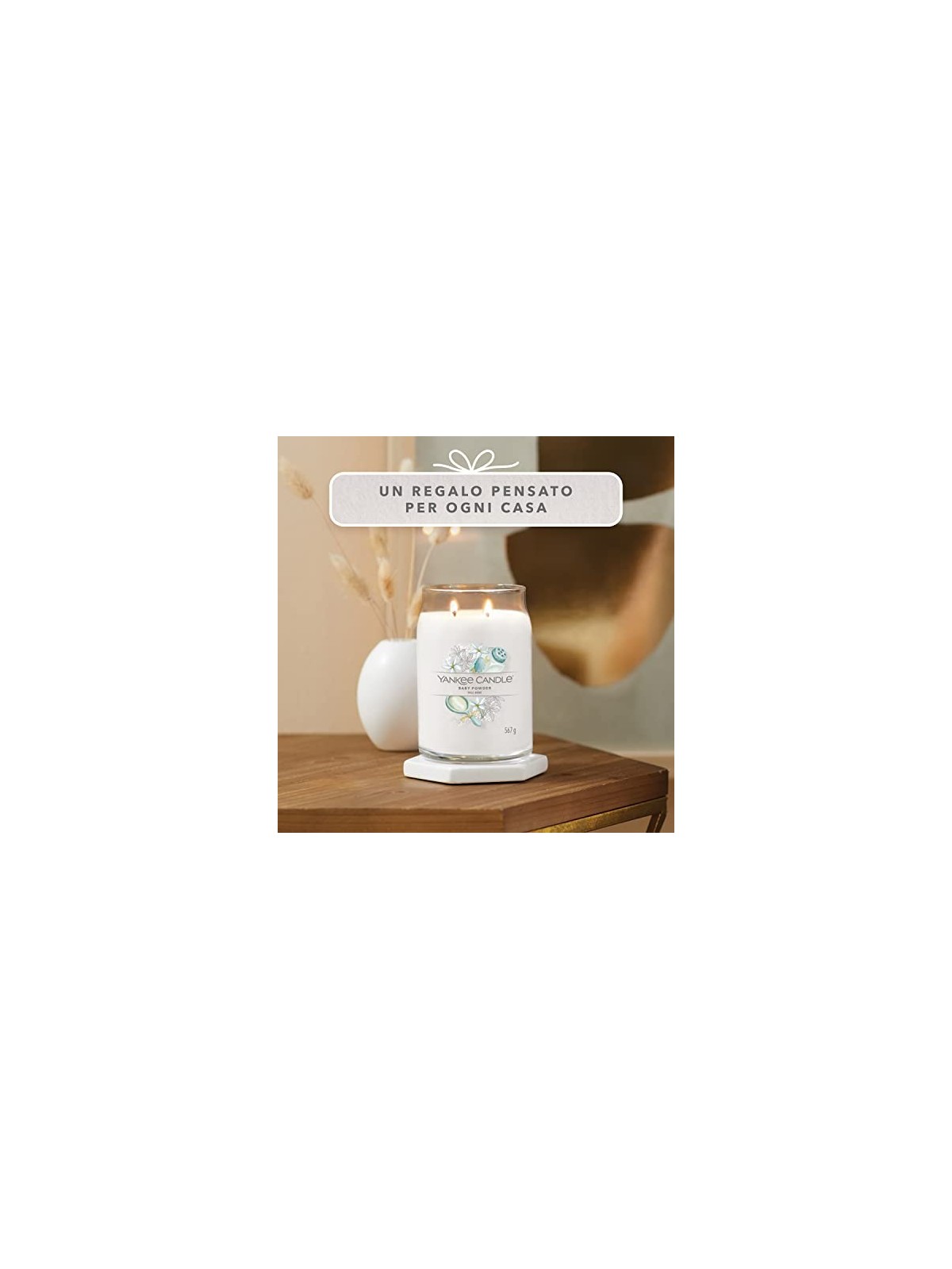 Yankee Candle Candela Profumata Signature Talco per Bambini unisex 567 0g