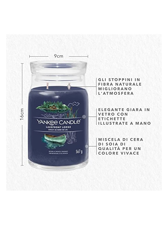 Yankee Candle Signature Candela Lago Fronte Lodge