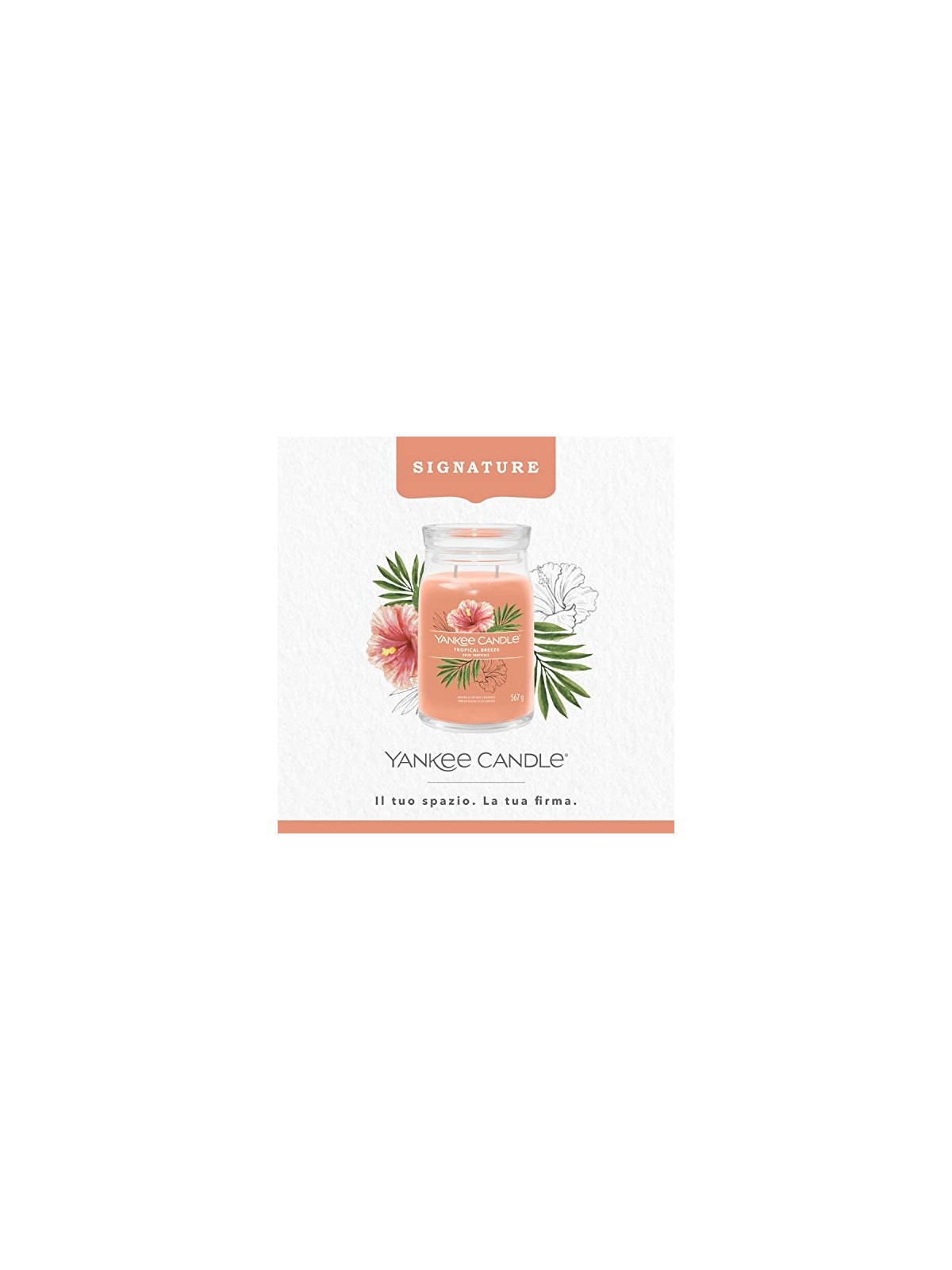 Yankee Candle Candela Profumata Signature Breeze Tropicale unisex 567 0g