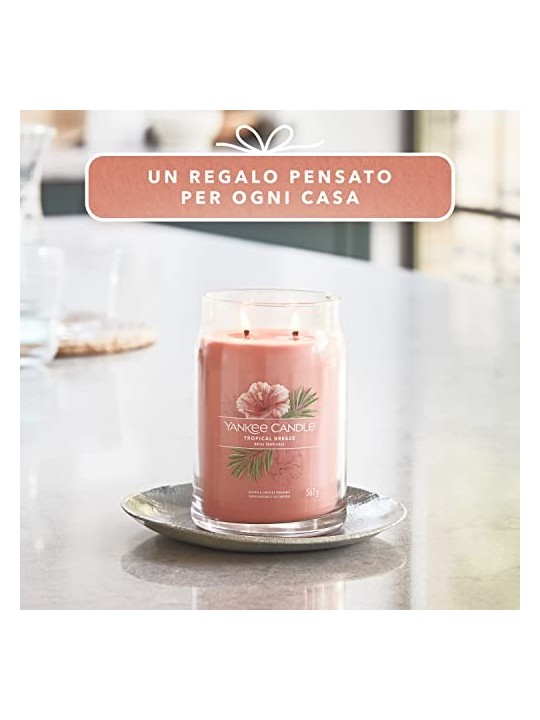 Yankee Candle Candela Profumata Signature Breeze Tropicale unisex 567 0g