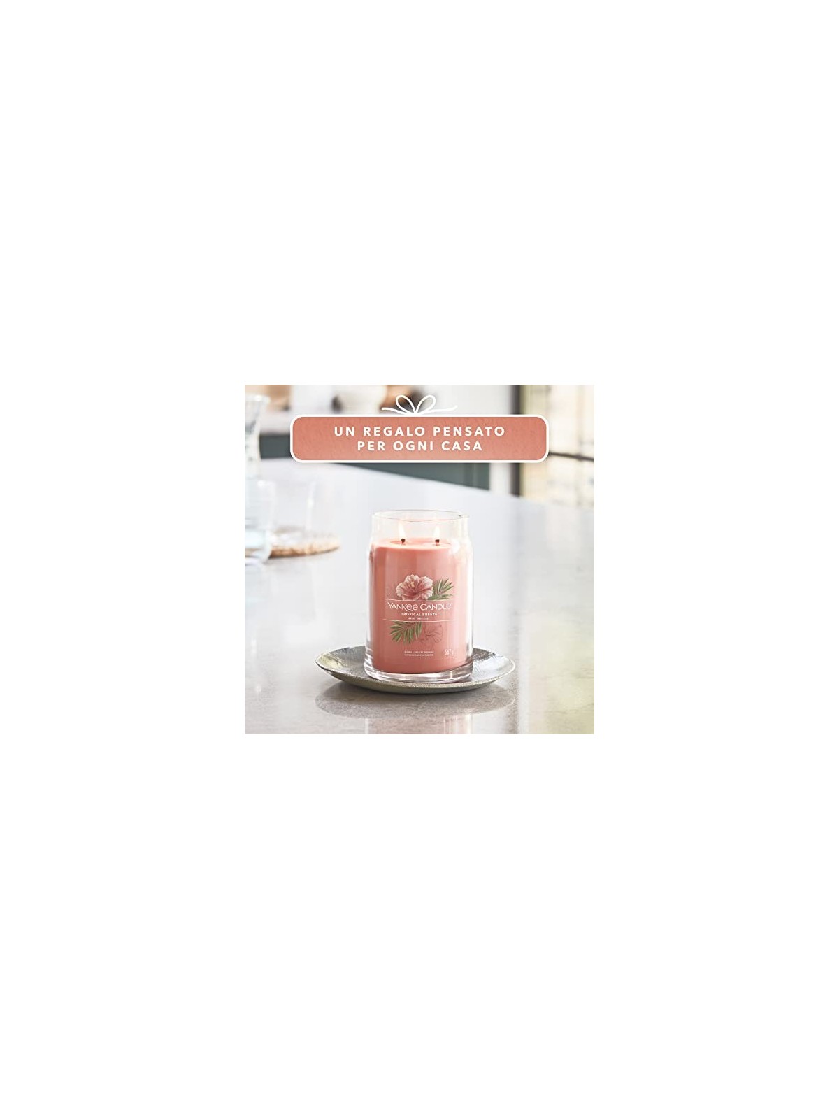 Yankee Candle Candela Profumata Signature Breeze Tropicale unisex 567 0g