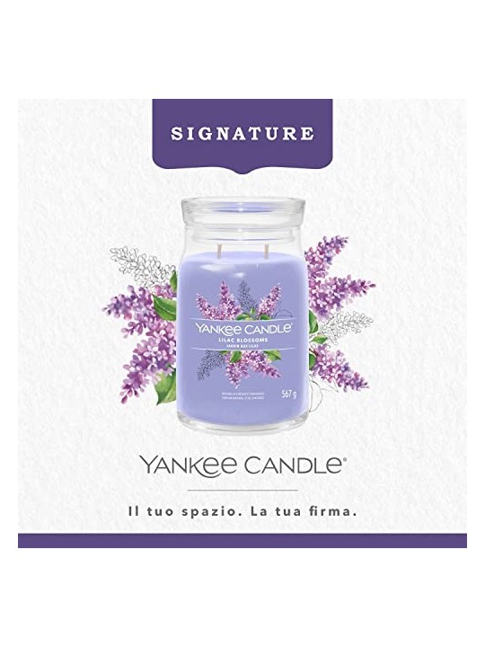 Yankee Candle Candela Signature Fiori di Lill Unisex 567 0g Yankee Candle www.essenzetotalstyle.com 