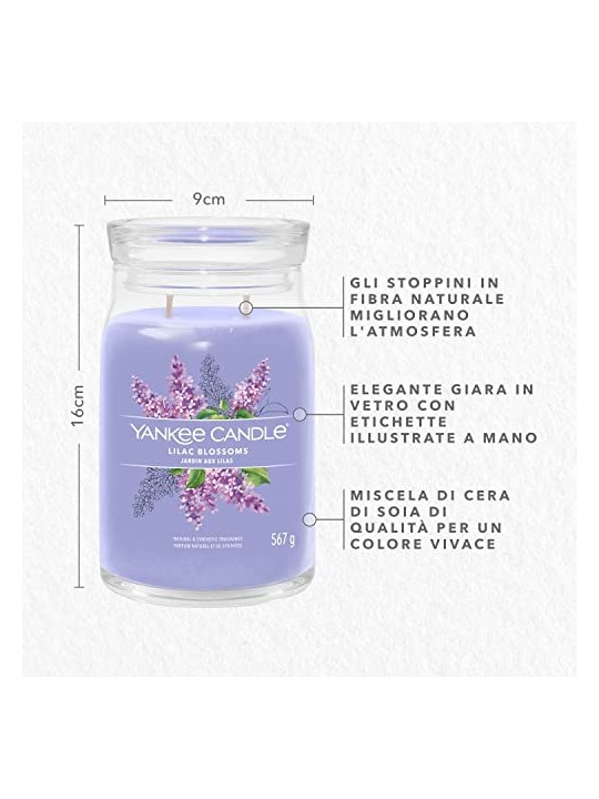 Yankee Candle Candela Signature Fiori di Lill Unisex 567 0g Yankee Candle www.essenzetotalstyle.com 