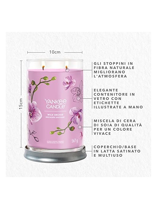 Yankee Candle Candela Tumbler Signature Orchidea Selvaggia unisex 567g