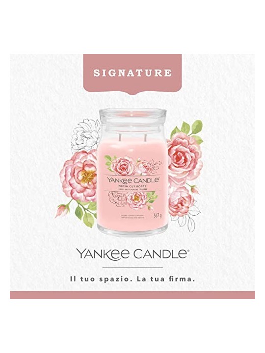 Yankee Candle Signature Scented Candle Fresh Cut Roses