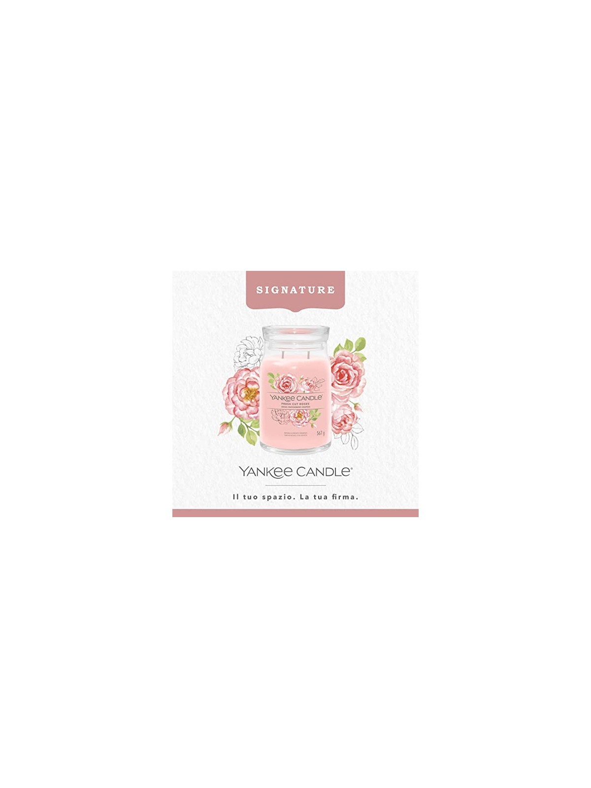 Yankee Candle Signature Scented Candle Fresh Cut Roses