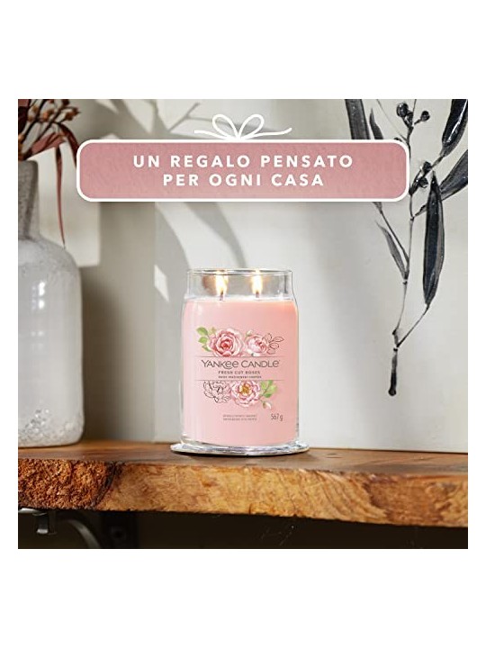 Yankee Candle Signature Scented Candle Fresh Cut Roses
