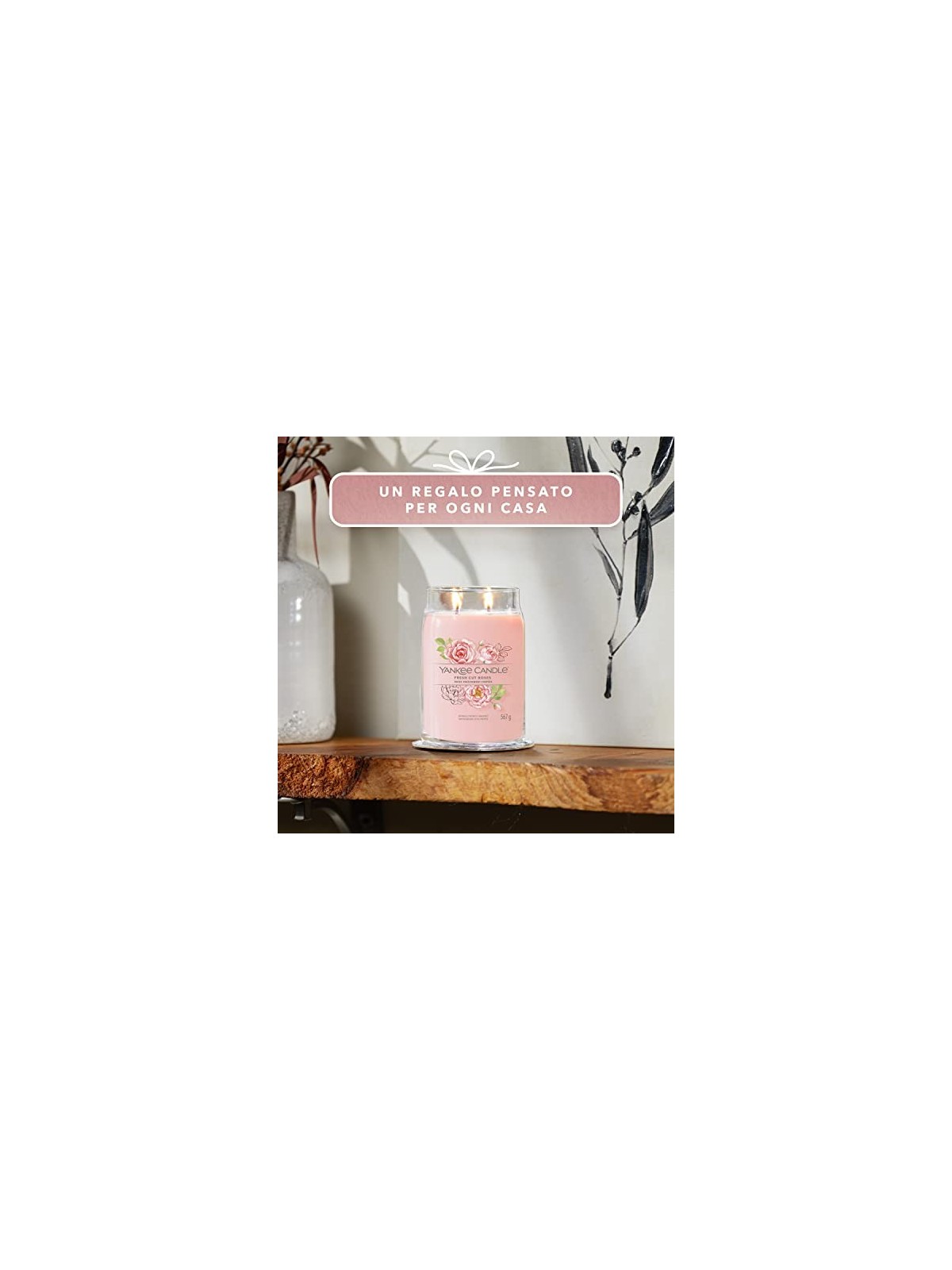 Yankee Candle Signature Scented Candle Fresh Cut Roses