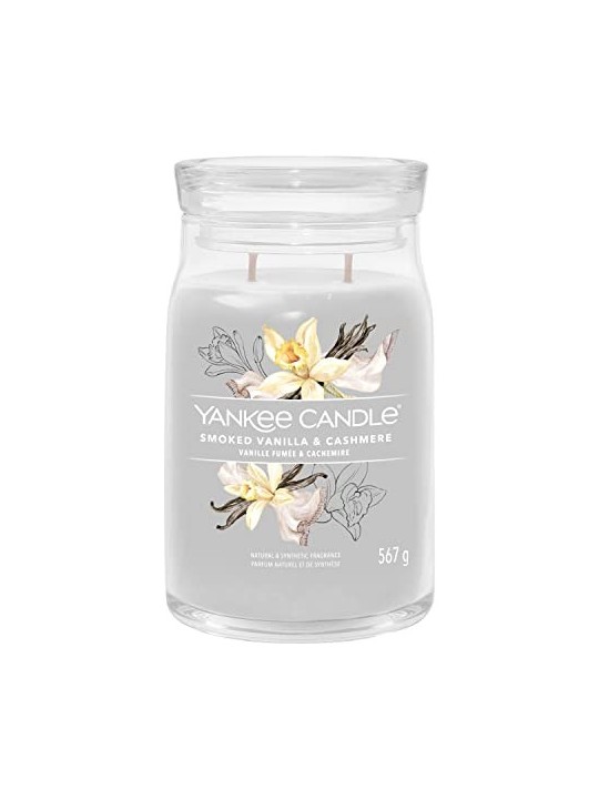 Yankee Candle Candela Profumata unisex alla Vaniglia Affumicata Cashmere
