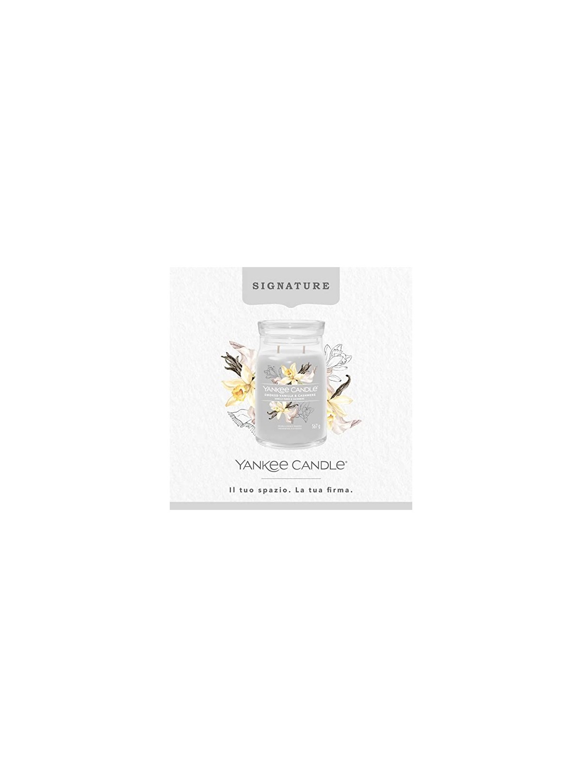 Yankee Candle Candela Profumata unisex alla Vaniglia Affumicata Cashmere