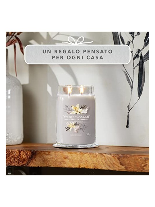 Yankee Candle Candela Profumata unisex alla Vaniglia Affumicata Cashmere
