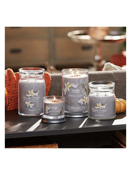 Yankee Candle Candela Profumata unisex alla Vaniglia Affumicata Cashmere