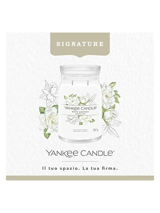 Yankee Candle Candela Profumata Signature Gardenia Bianca unisex 567g