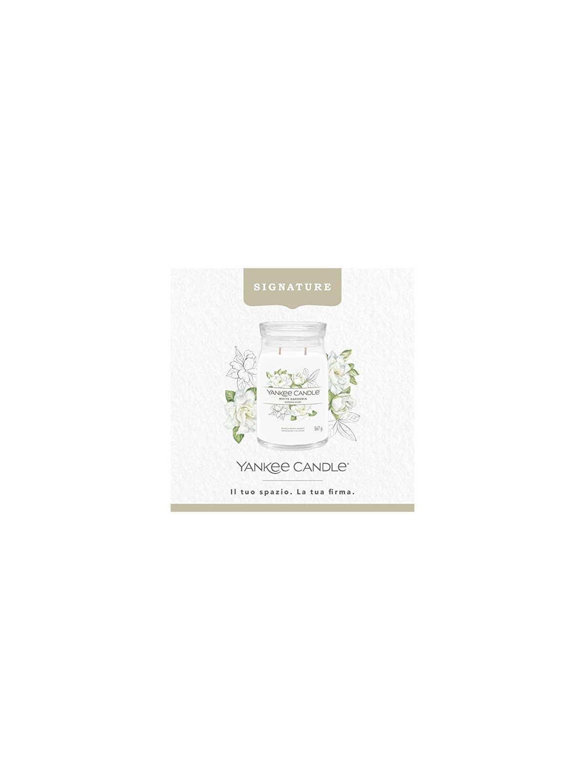 Yankee Candle Candela Profumata Signature Gardenia Bianca unisex 567g