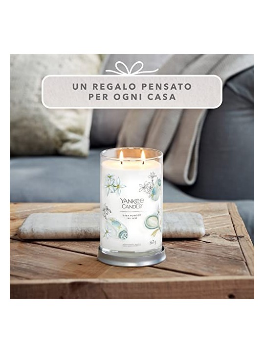 Yankee Candle Candela Tumbler Signature Talco per Bambini dtsk pudr Candela Profumata Unisex 567g