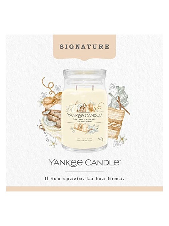 Yankee Candle Candela Signature Lana Morbida Ambra unisex 567 0g