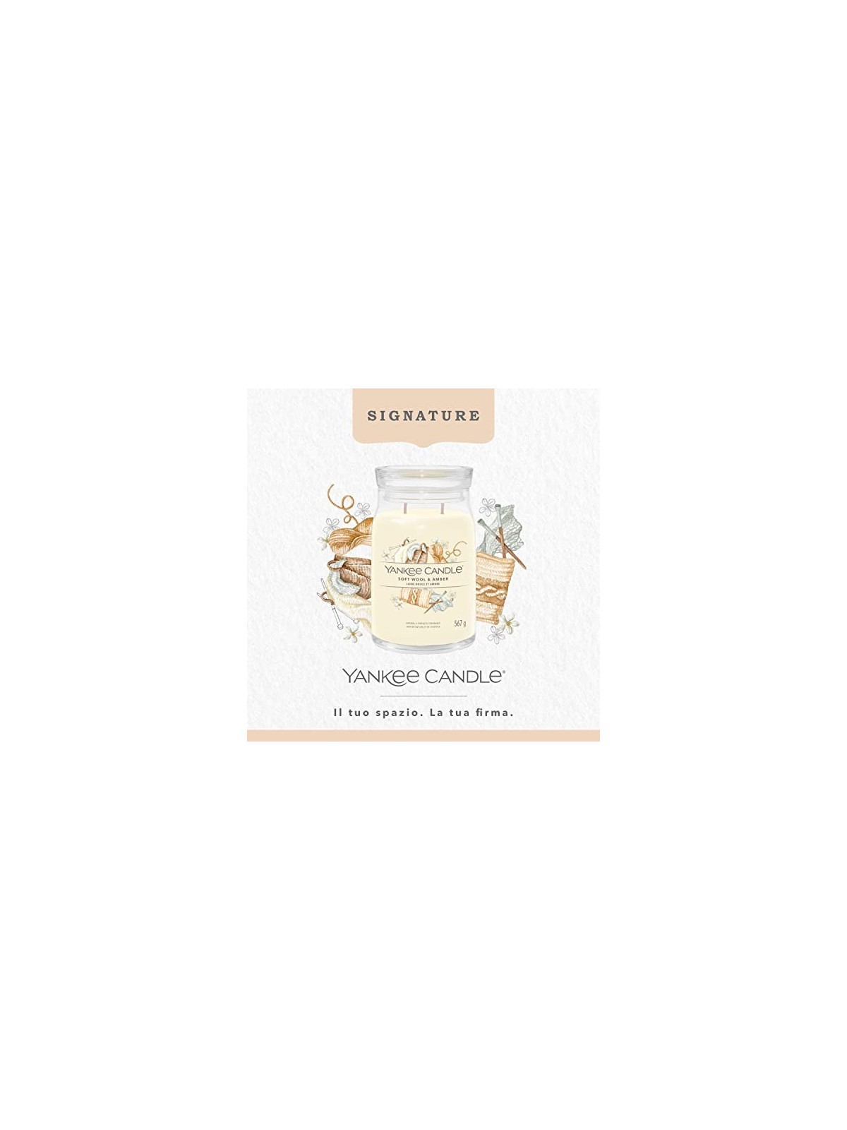 Yankee Candle Candela Signature Lana Morbida Ambra unisex 567 0g