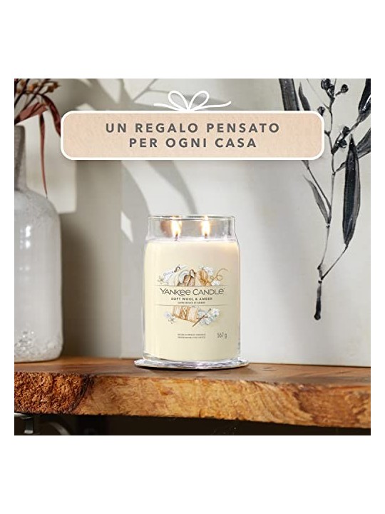 Yankee Candle Candela Signature Lana Morbida Ambra unisex 567 0g