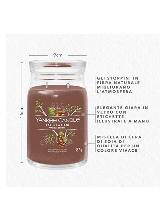 Yankee Candle Pralina Betulla Candela Profumata Unisex 567g