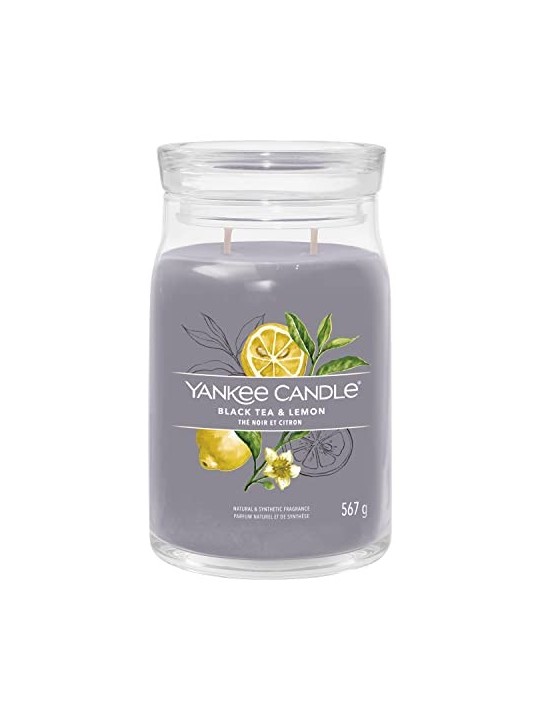 Yankee Candle Candela Signature al T Nero Limone 567g