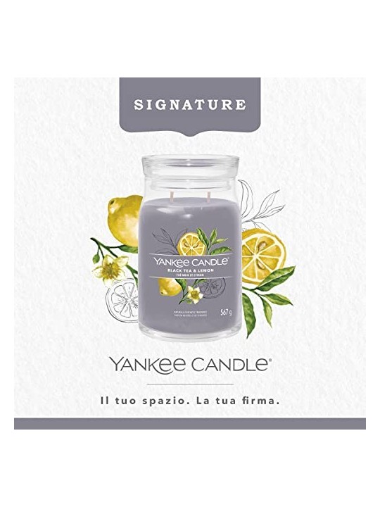 Yankee Candle Candela Signature al T Nero Limone 567g