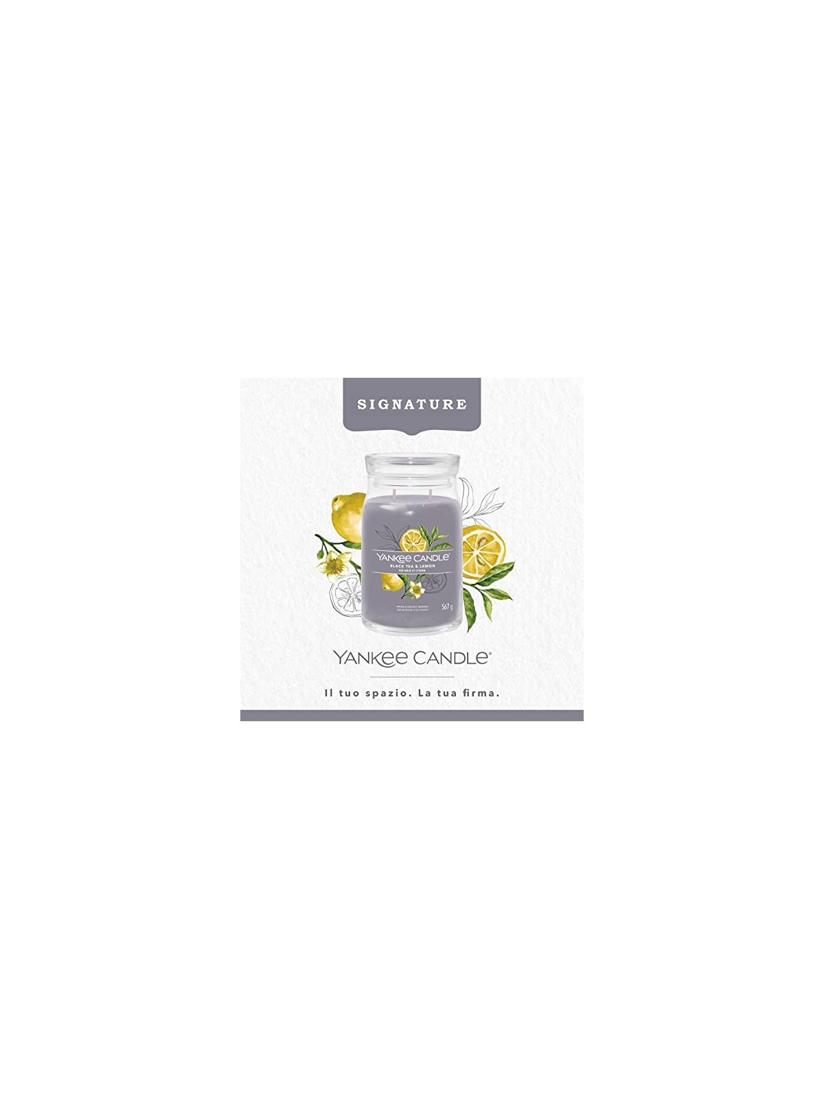 Yankee Candle Candela Signature al T Nero Limone 567g