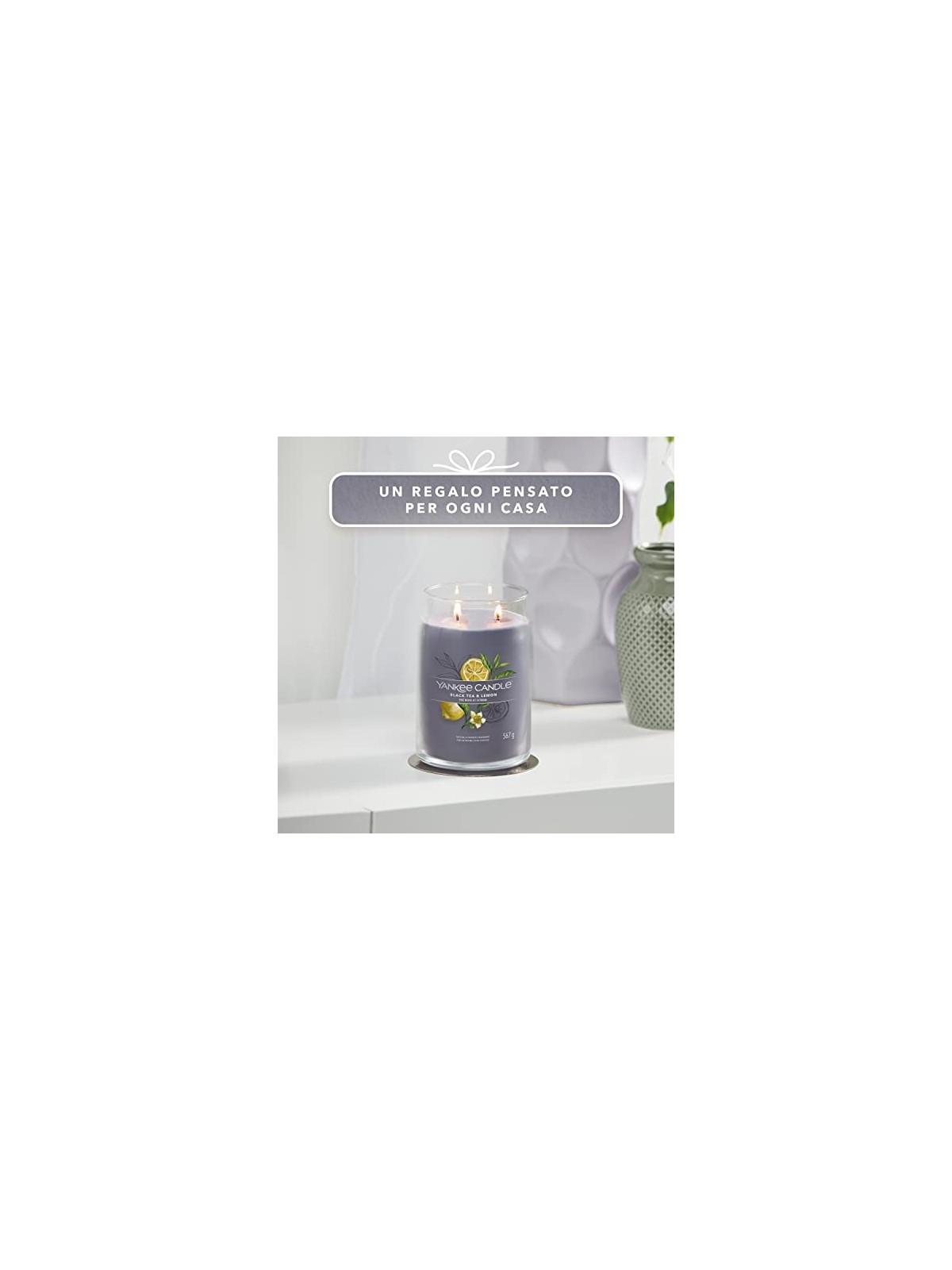 Yankee Candle Candela Signature al T Nero Limone 567g