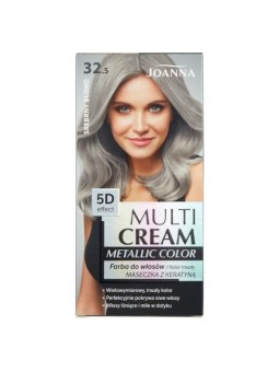 JOANNA Multi Cream Metallic Color Tintura per capelli effetto 5D 32,5 Biondo Argento