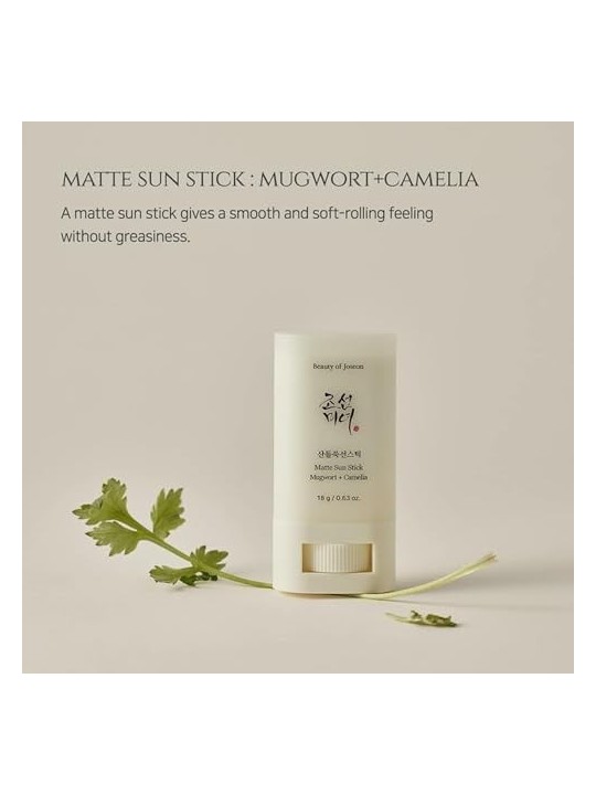 Beauty Of Joseon Matte Sun Stick Mugwort  Camelia 18g