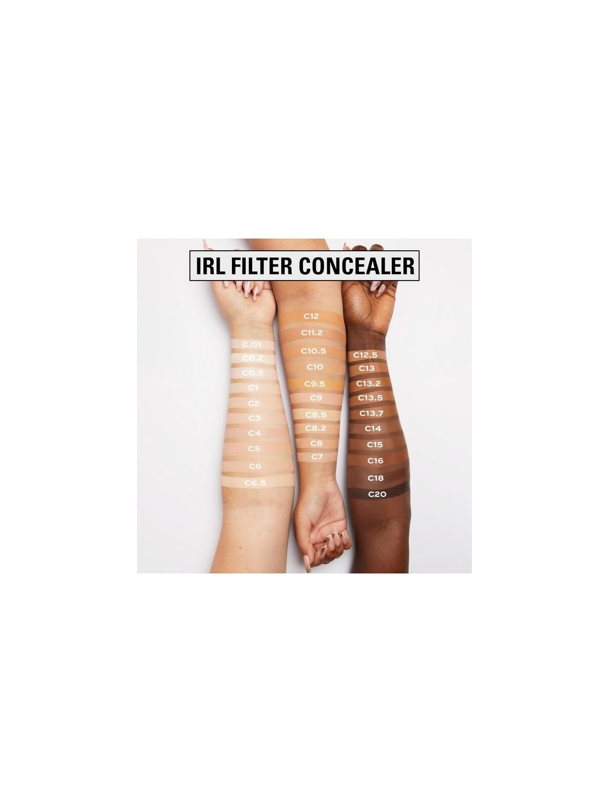 Makeup Revolution IRL Filter Finish Soft Matte Concealer Correttore a lunga tenuta e coprenza totale 6 g donna C2
