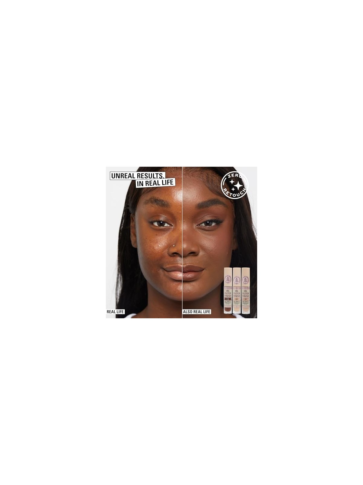 Makeup Revolution IRL Filter Finish Soft Matte Concealer Correttore a lunga tenuta e coprenza totale 6 g donna C2
