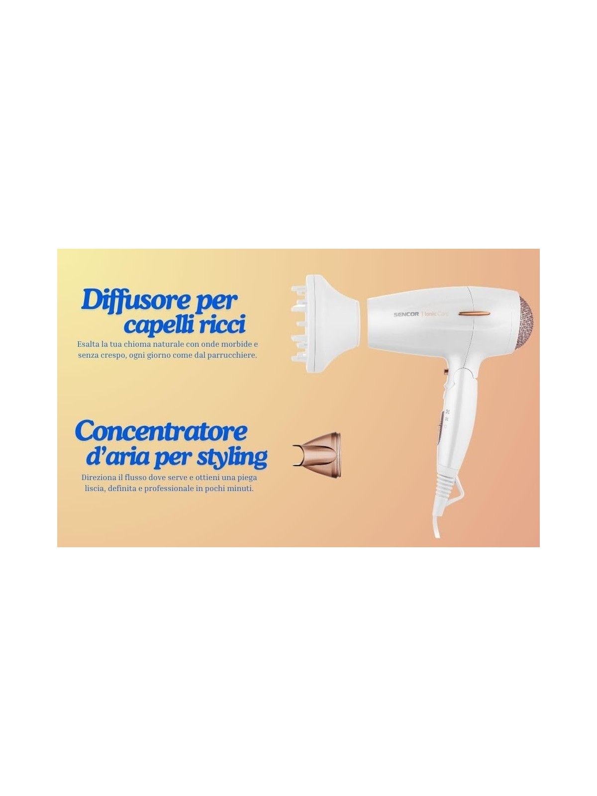 Sencor SHD 7200GD Asciugacapelli per donna