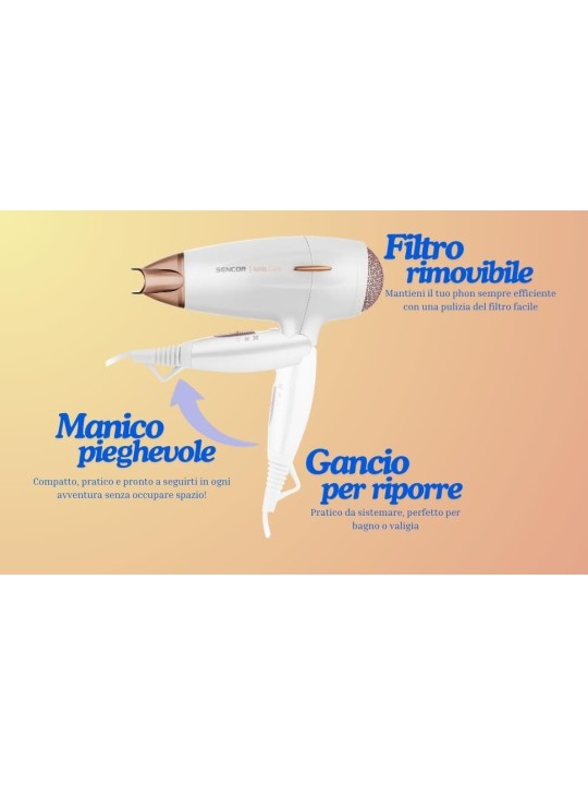 Sencor SHD 7200GD Asciugacapelli per donna