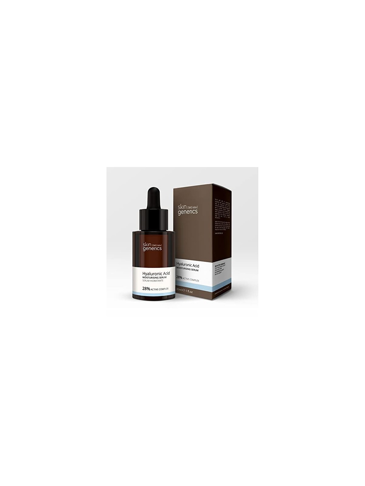 Hydrating Serum Skin Generics with HYALURONIC ACID 28% 30ml Unisex