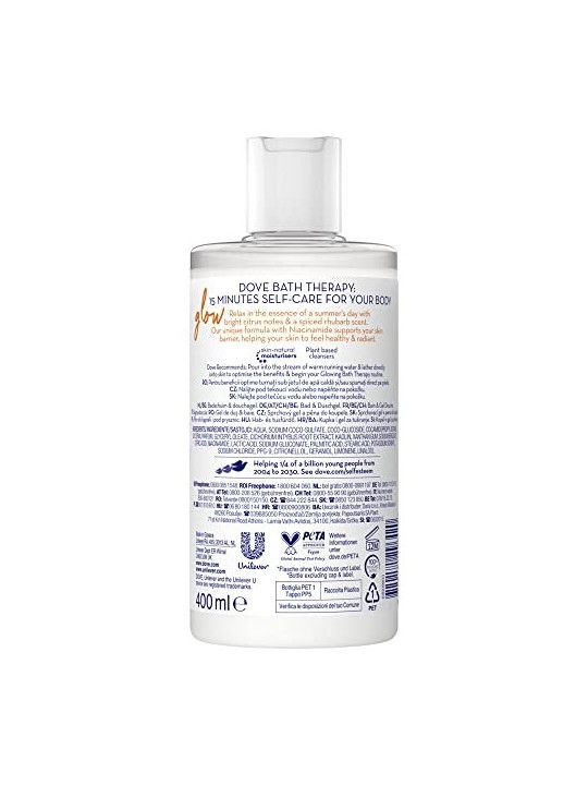Dove Gel da bagno e doccia Bath Therapy Glow donna