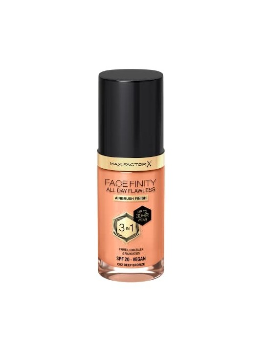 Fondotinta Max Factor Facefinity All Day Flawless 3 In 1 30ml C82 Deep Bronze