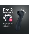 Satisfyer Pro2 Vibratore ad Aria Doppia Gen 3 Nero Nero