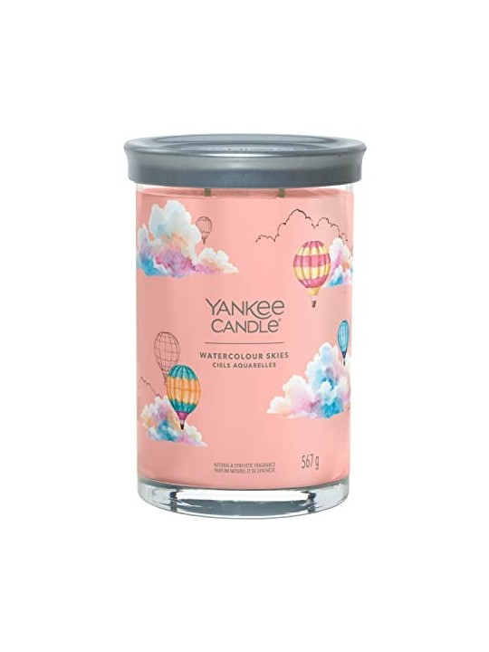 Yankee Candle Candela tumbler firmata Acquerello Cieli 567.0g