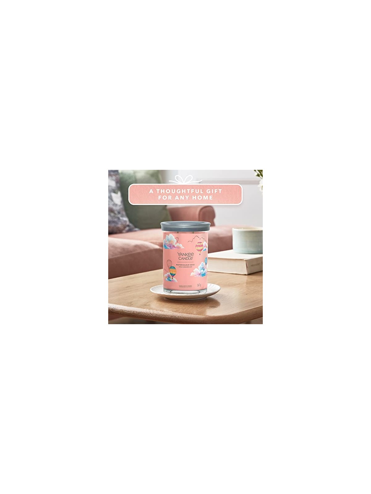 Yankee Candle Candela tumbler firmata Acquerello Cieli 567.0g