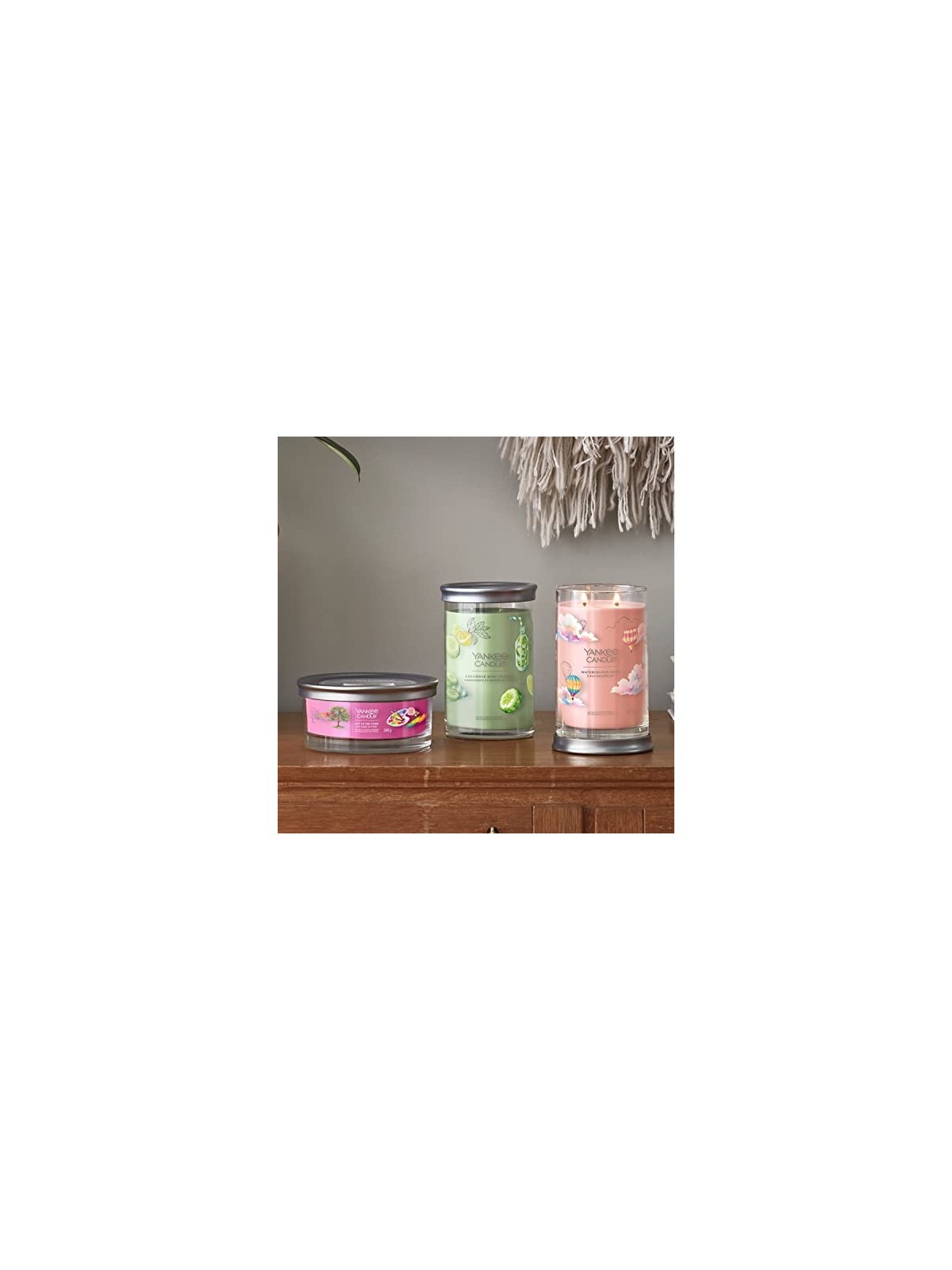 Yankee Candle Candela tumbler firmata Acquerello Cieli 567.0g