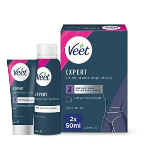 Veet BIKINI KIT crema depilatoria 2 x 50ml per donna Veet www.essenzetotalstyle.com 