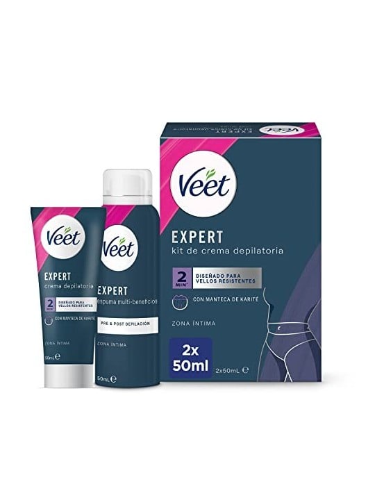 Veet BIKINI KIT crema depilatoria 2 x 50ml per donna Veet www.essenzetotalstyle.com 