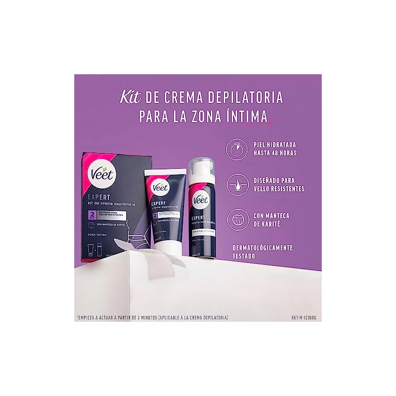 Veet BIKINI KIT crema depilatoria 2 x 50ml per donna Veet www.essenzetotalstyle.com 