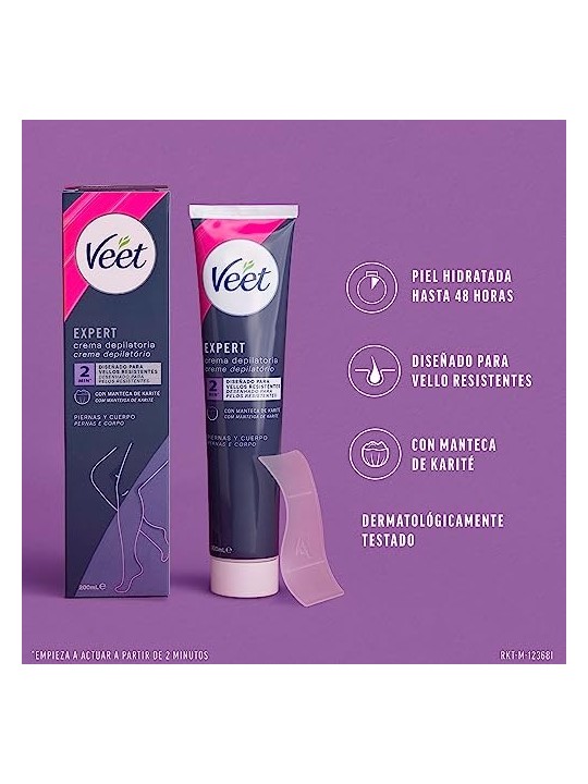 Veet EXPERT GAMBE E CORPO crema depilatoria 200ml