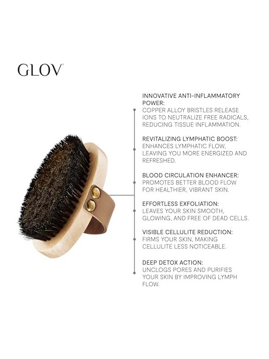 GLOV Dry Body Brush una spazzola per il massaggio del corpo asciutto